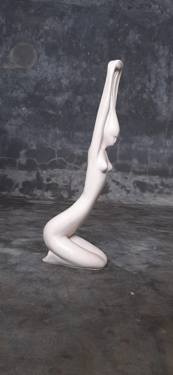 Decorative Abstract Woman Sculpture - Casted Resin