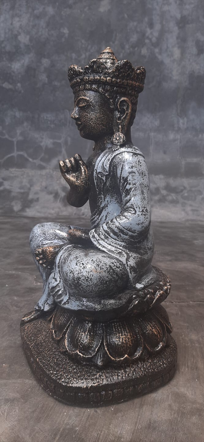 Sitting Relaxing Buddha Sculpture