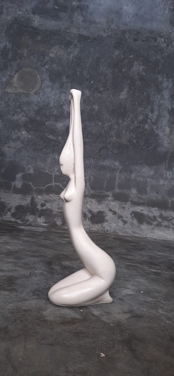 Decorative Abstract Woman Sculpture - Casted Resin