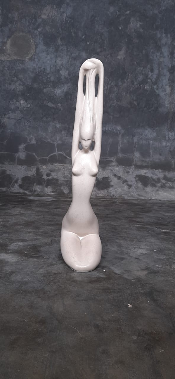 Decorative Abstract Woman Sculpture - Casted Resin