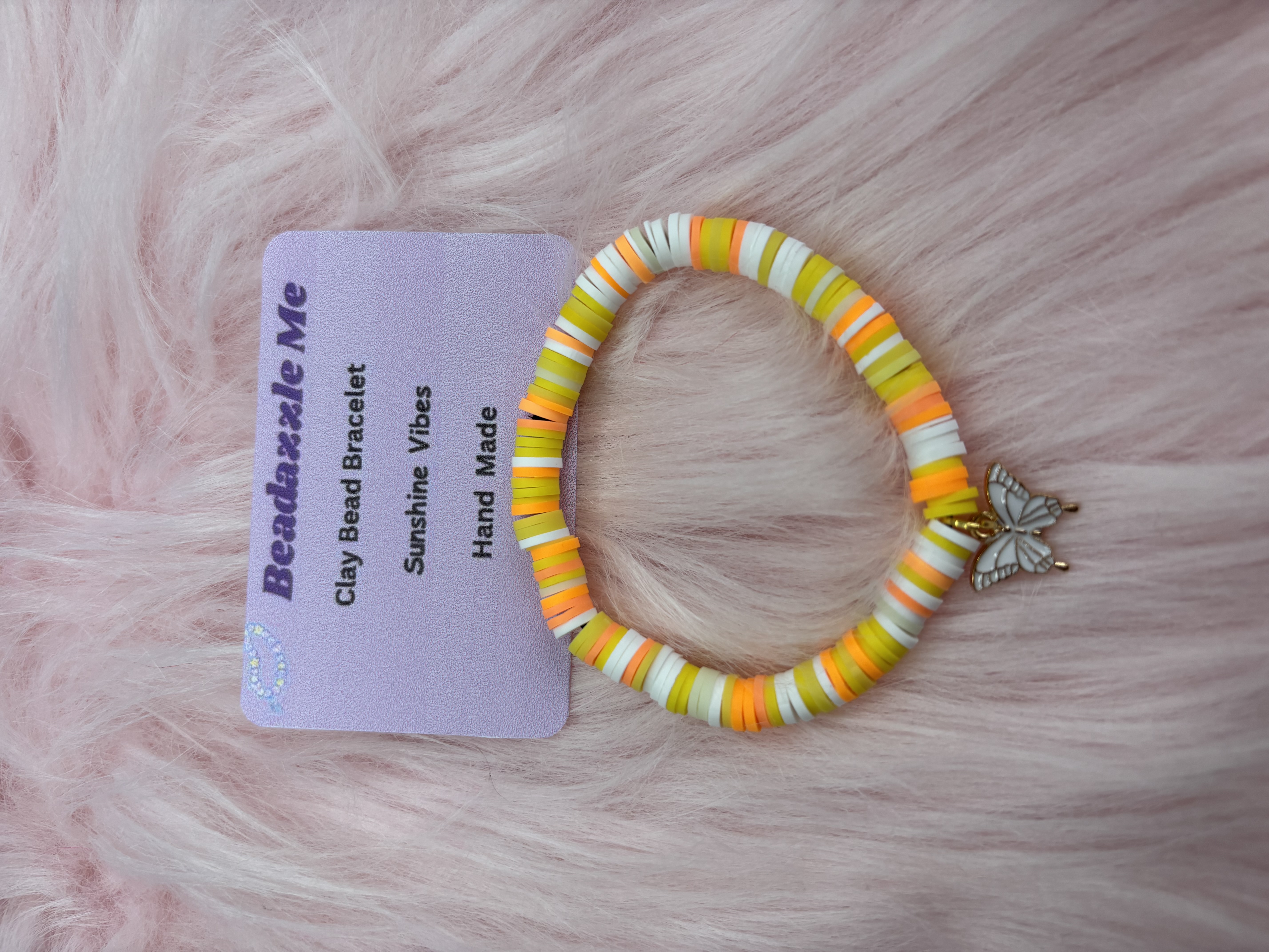 Clay Bead Bracelet- Sunshine Vibes