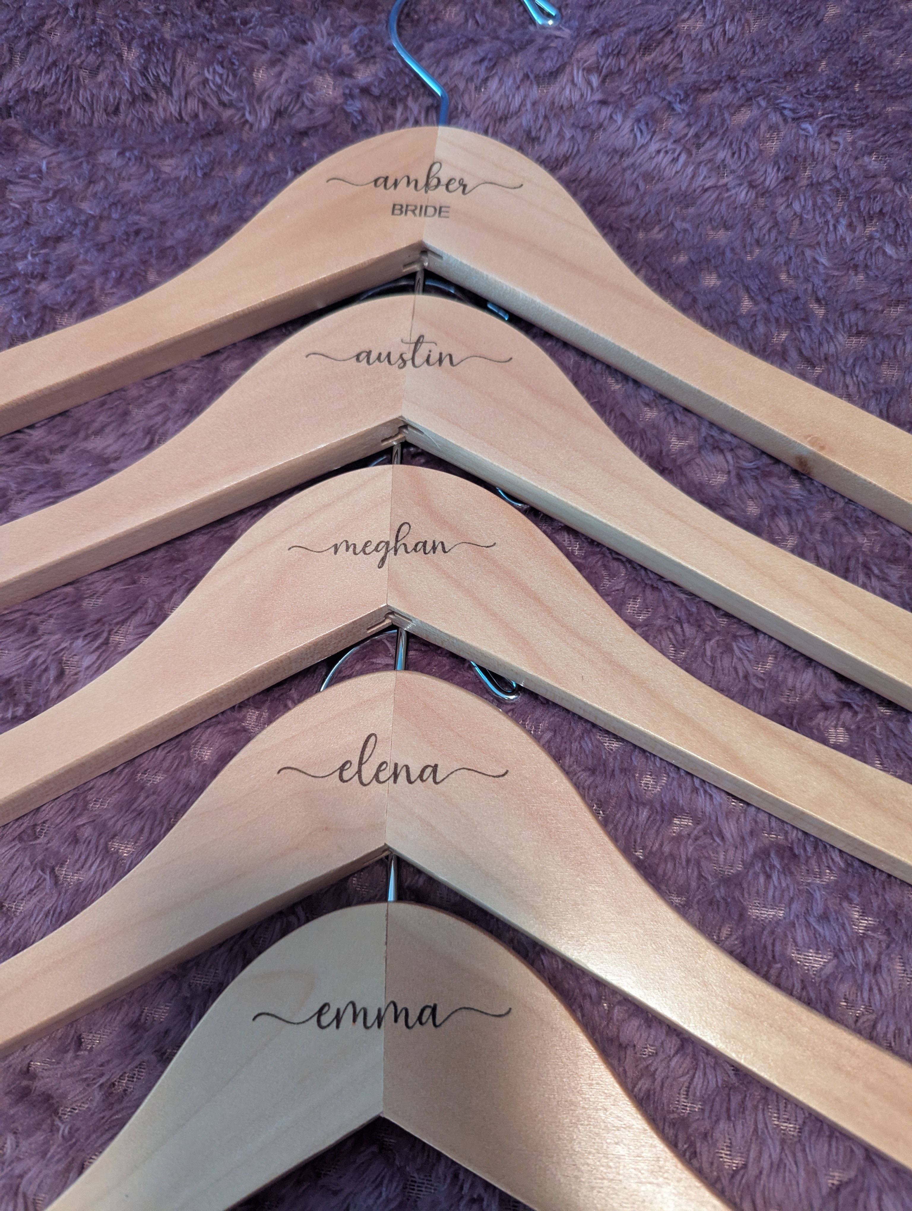 Personalized Bride/Bridesmaid hangers