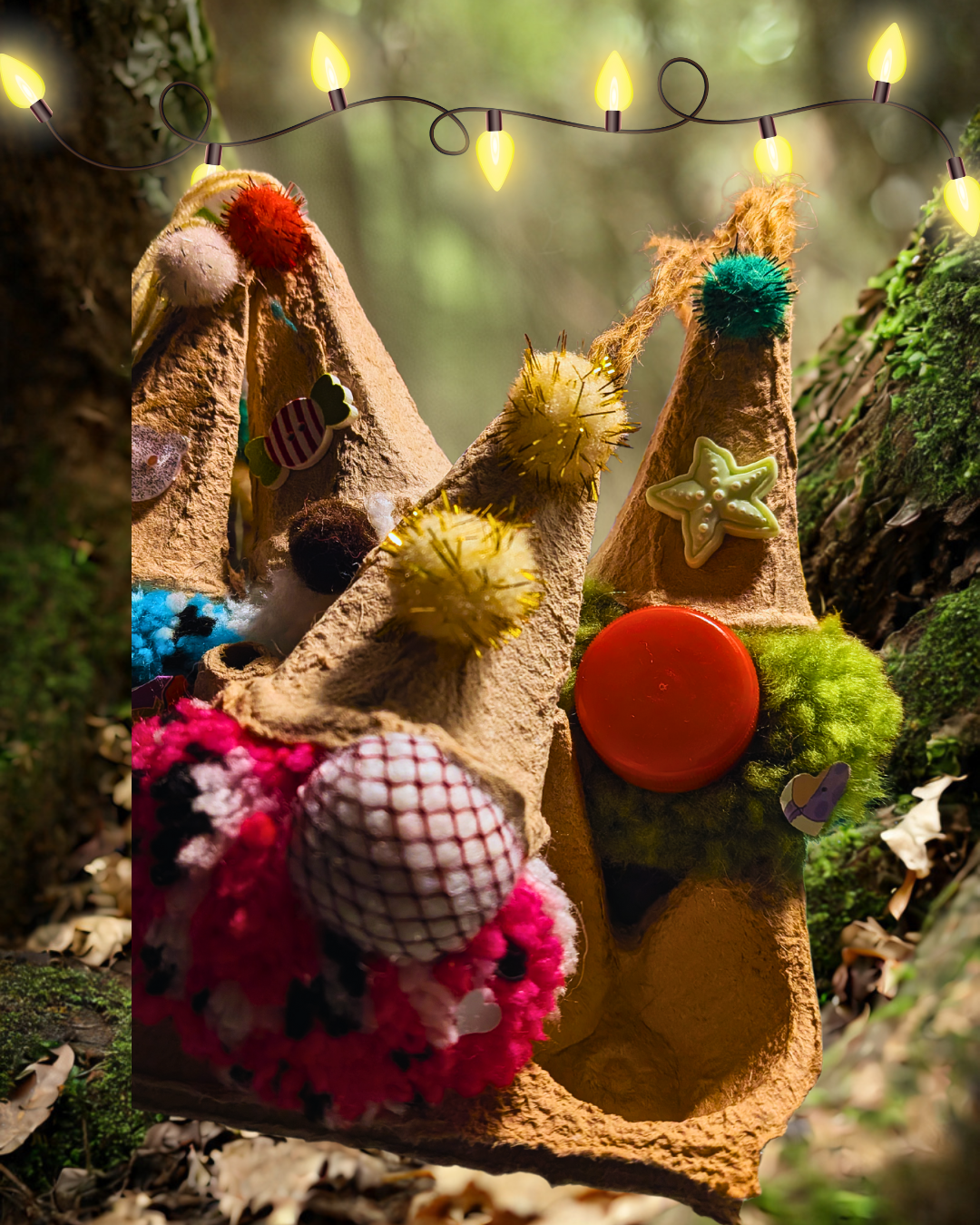 Egg Box Gonk Baubles set