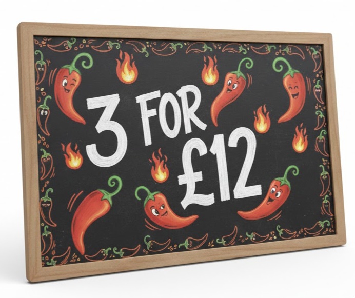 3 for £12 offer