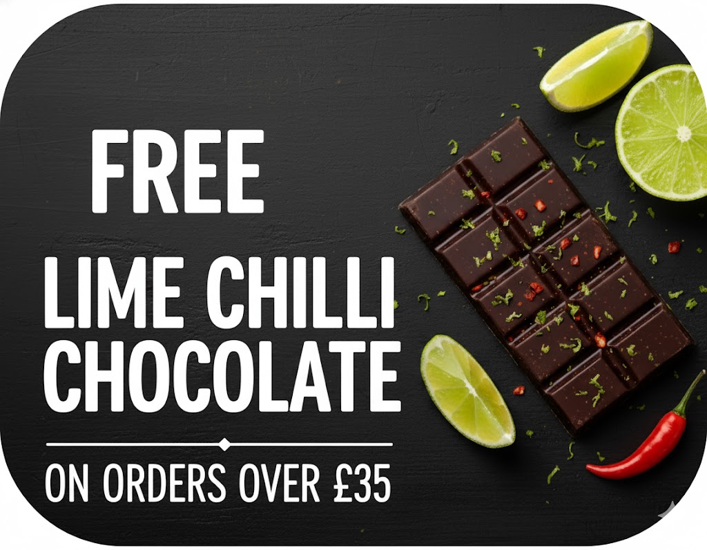 free lime chilli chocolate on orders over £35
