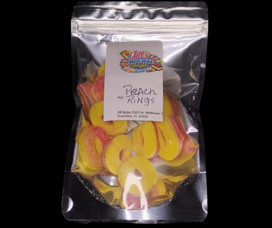 Jill's Freeze Dried Delights- Peach Rings