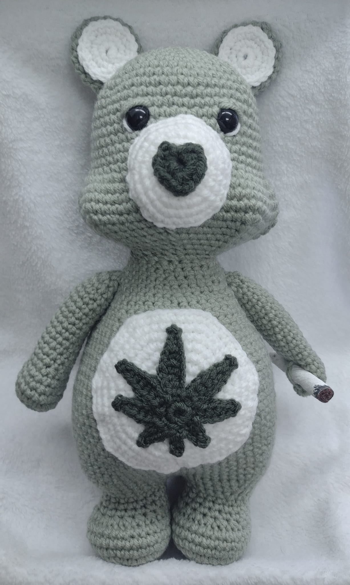 Stoner Bear – Handmade Crochet Chill Buddy