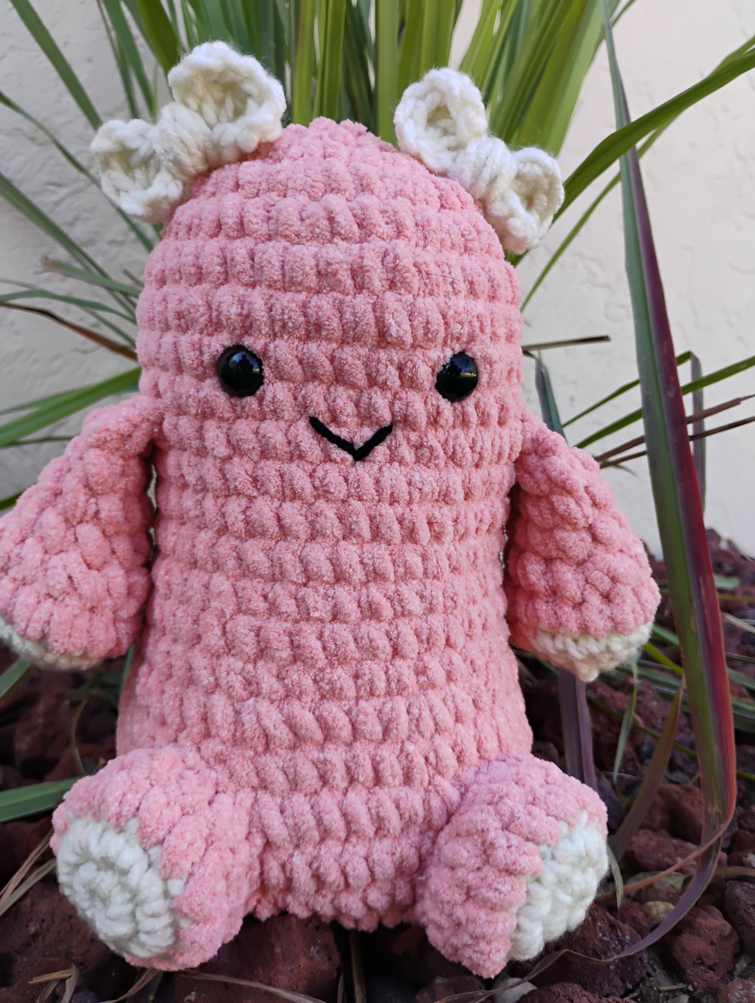 Magical Cuddly Crochet Pink Monster