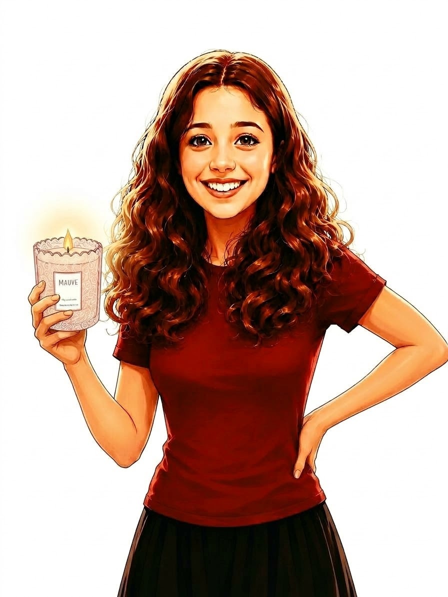 Rachael, Mauve Candles