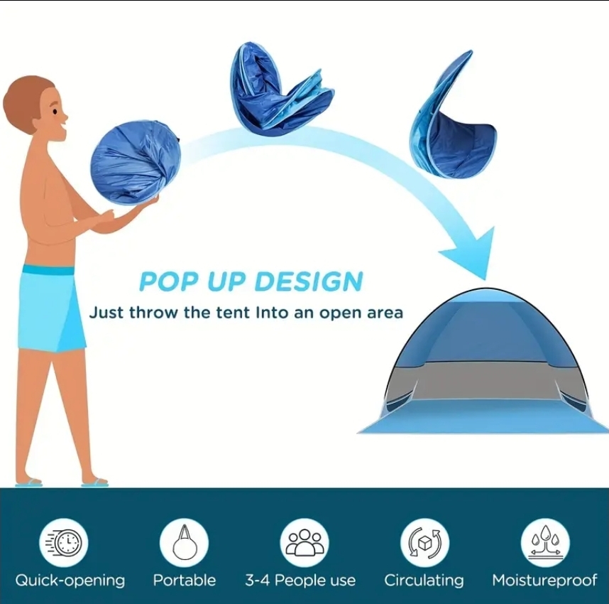Tent that puts itself up!