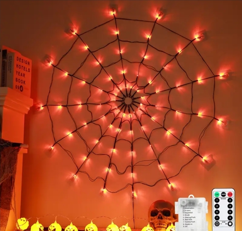 SpiderWeb Lights for Halloween