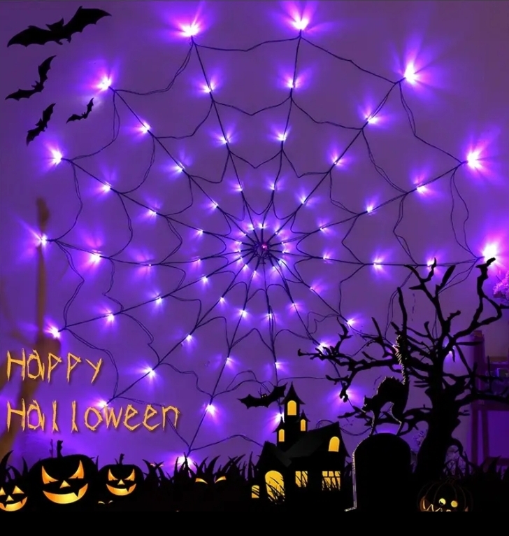 SpiderWeb Lights for Halloween