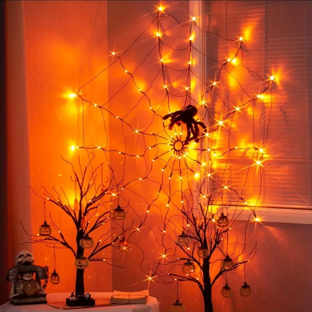 SpiderWeb Lights for Halloween