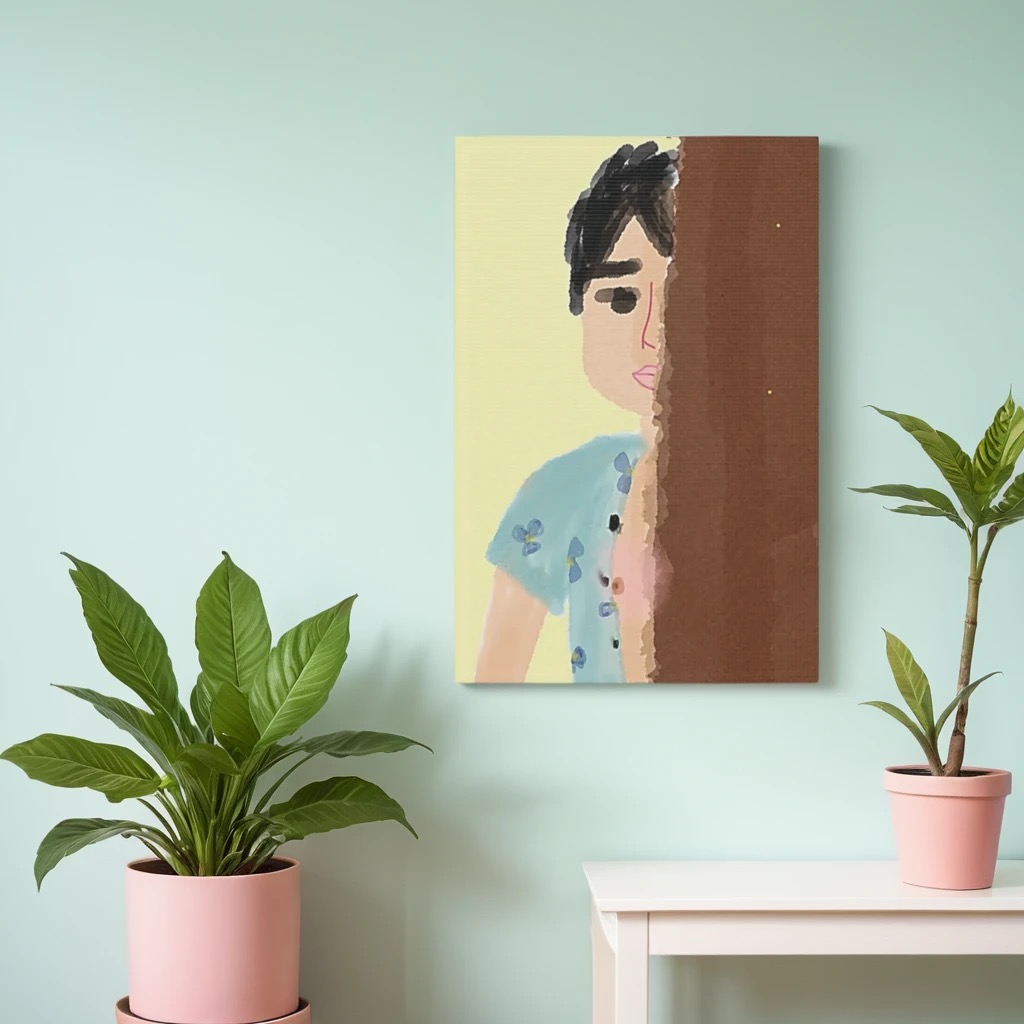 Shy Canvas Print 17"x11"