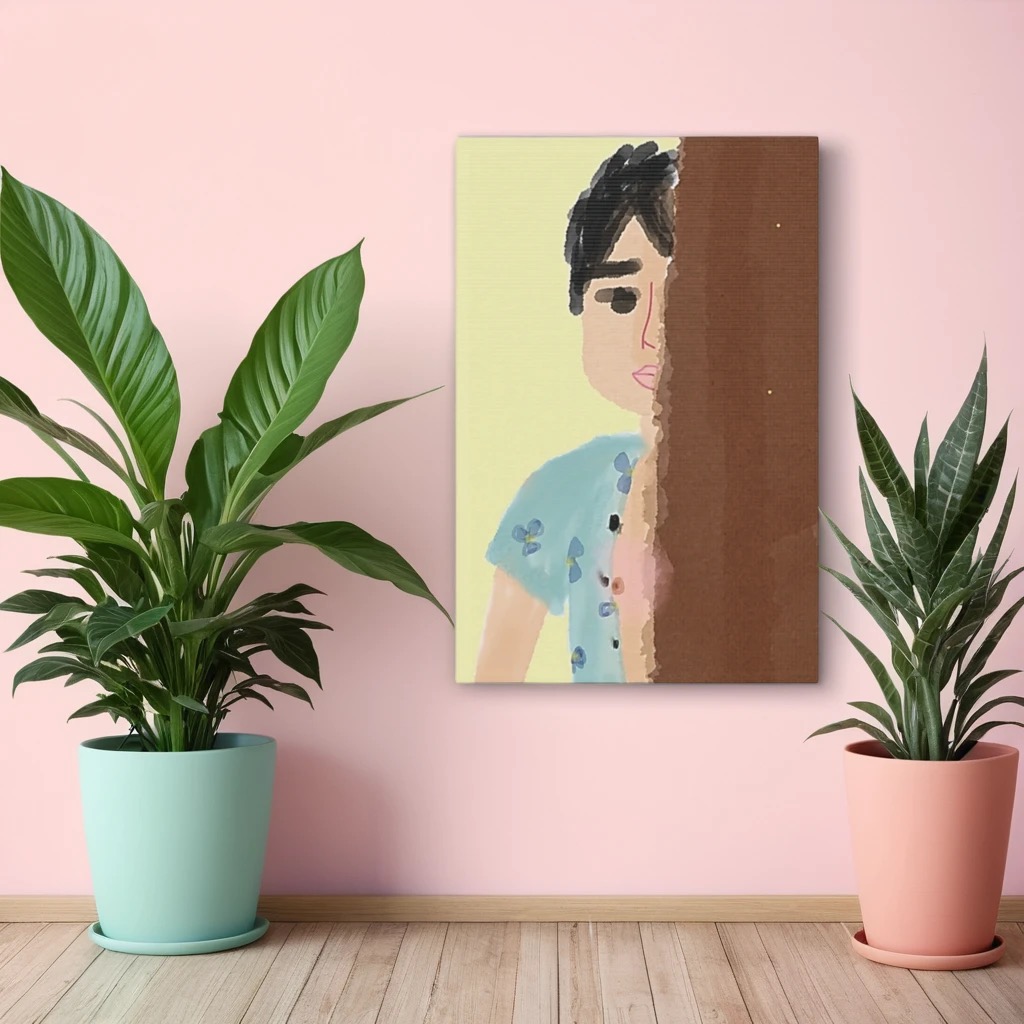 Shy Canvas Print 17"x11"
