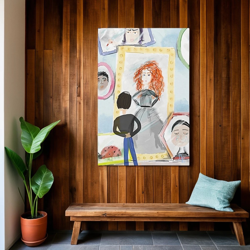 Holographic Reality Canvas Print 17"x11"