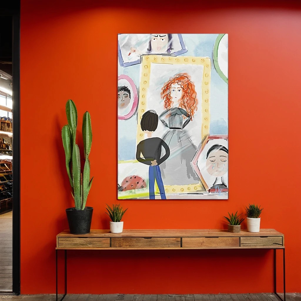 Holographic Reality Canvas Print 17"x11"