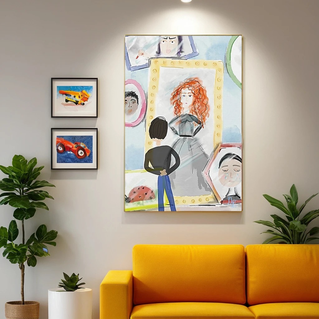 Holographic Reality Canvas Print 17"x11"