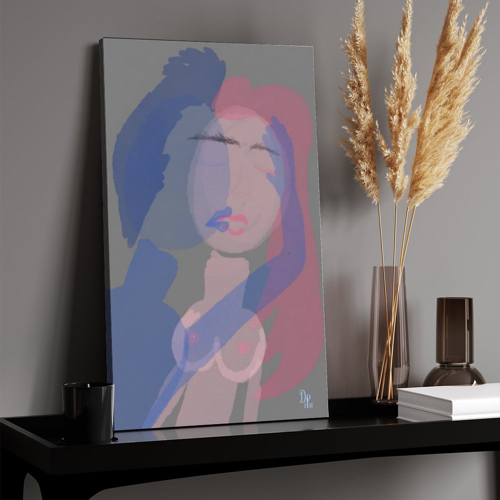 Telepathy Canvas Print 17"x11"