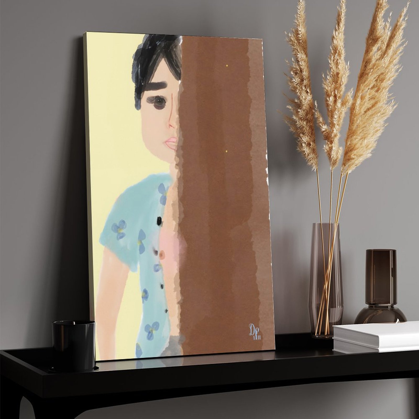Shy Canvas Print 17"x11"