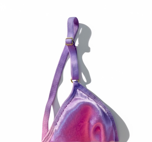 Mauve Fendi Silk Brassiere