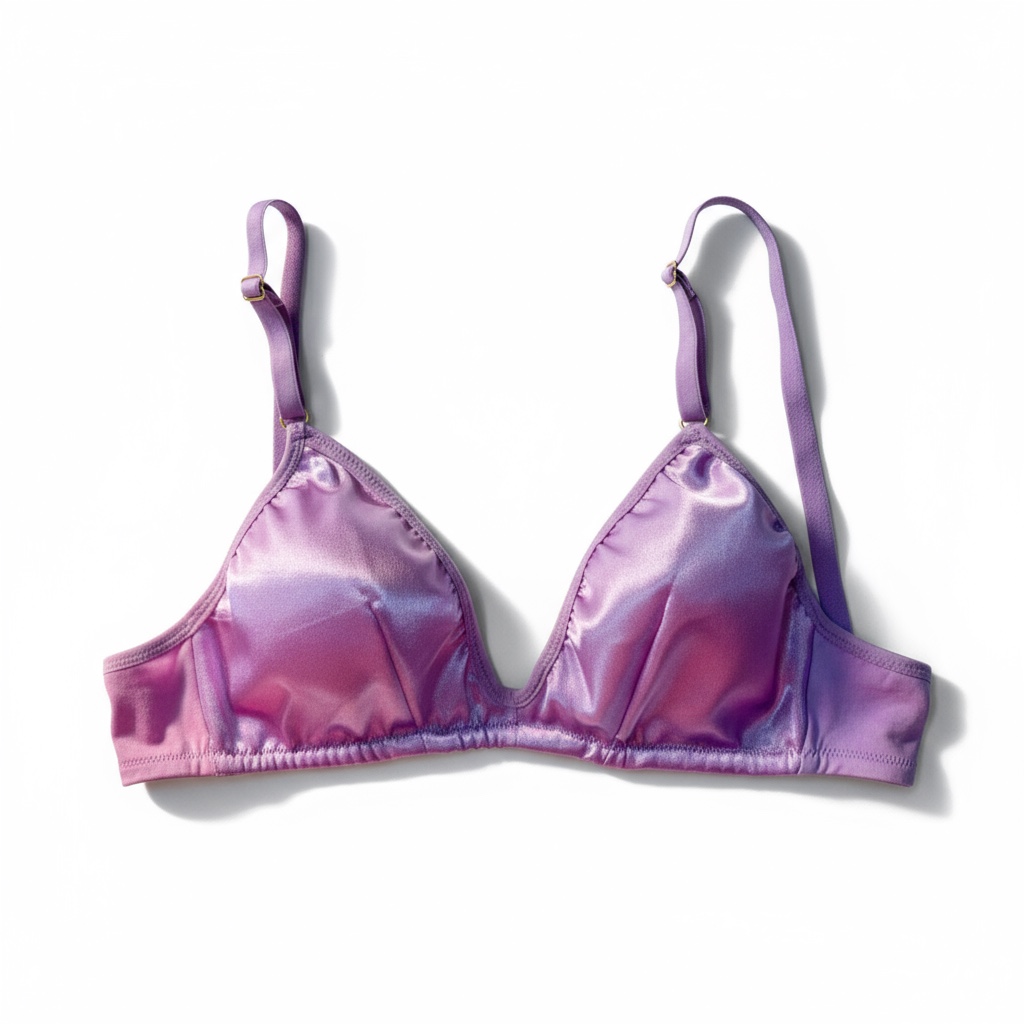 Mauve Fendi Silk Brassiere