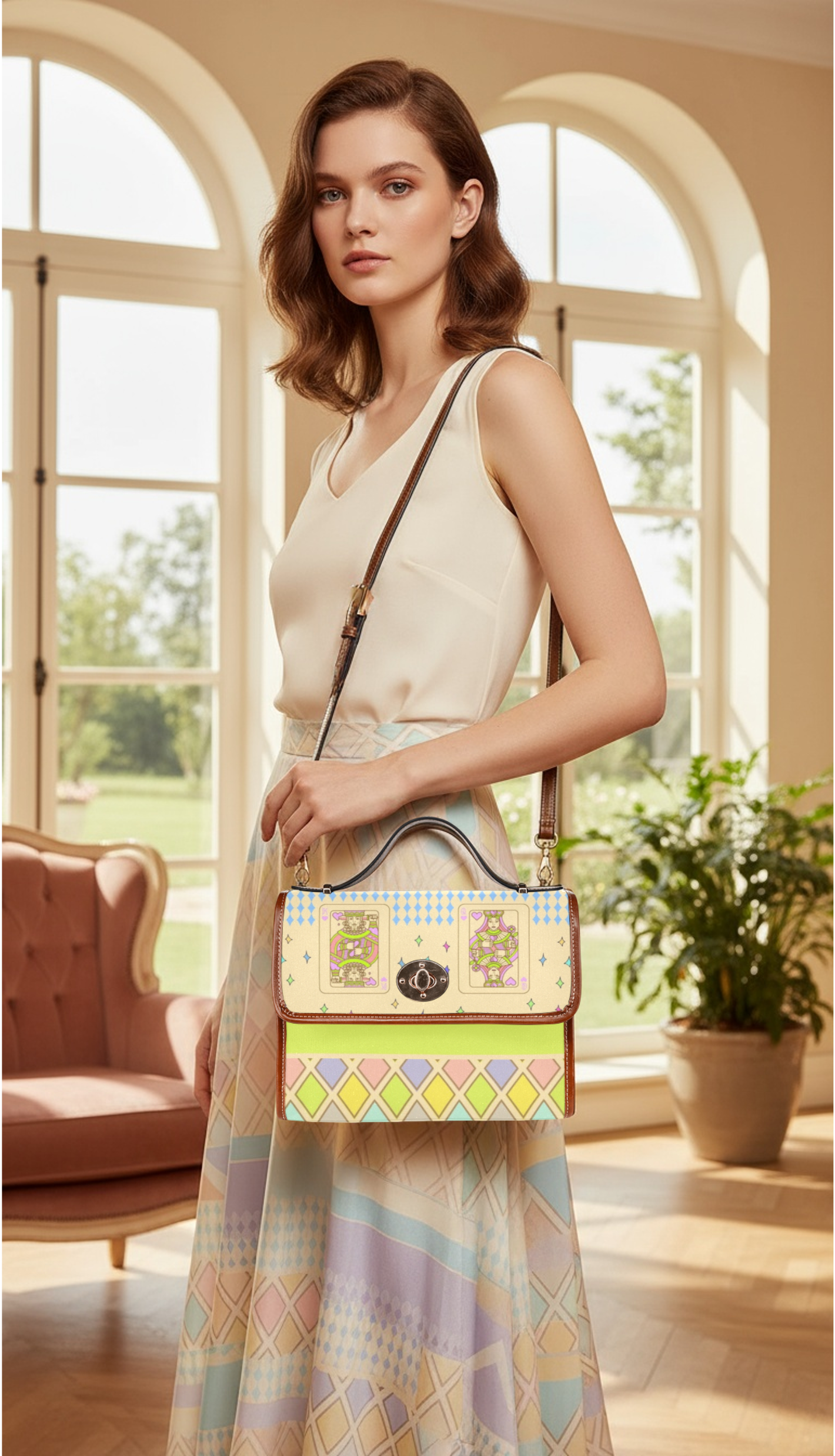 DP11:11 Playing Card Bag (King & Queen of Hearts)