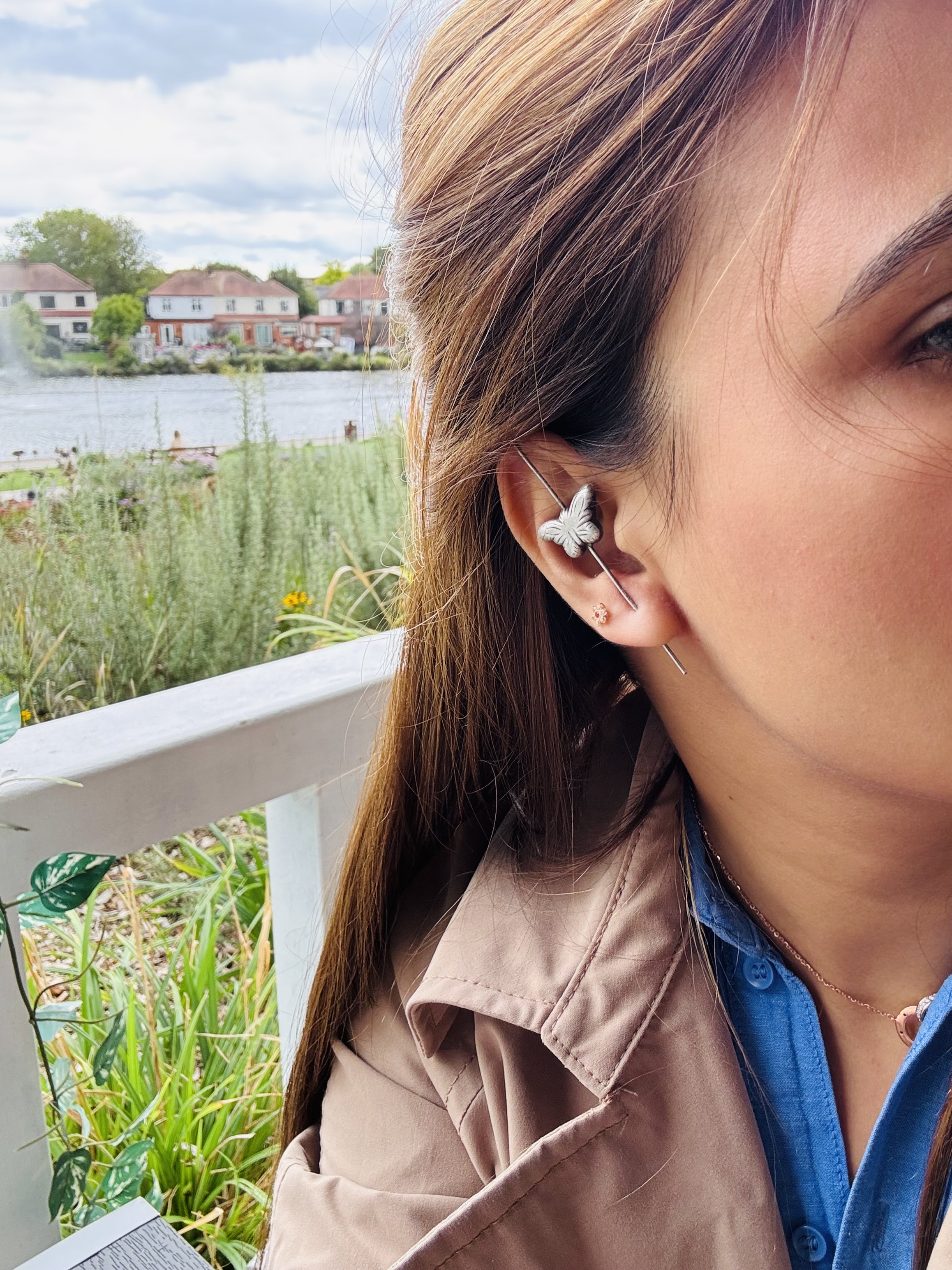 Butterfly Ear pin earrings