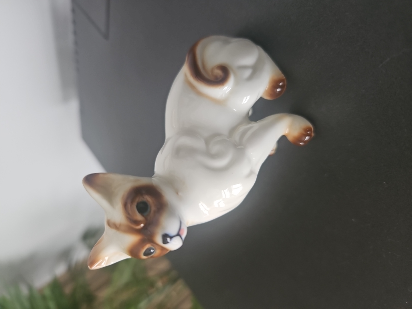 Vintage Porcelain Cat Figure