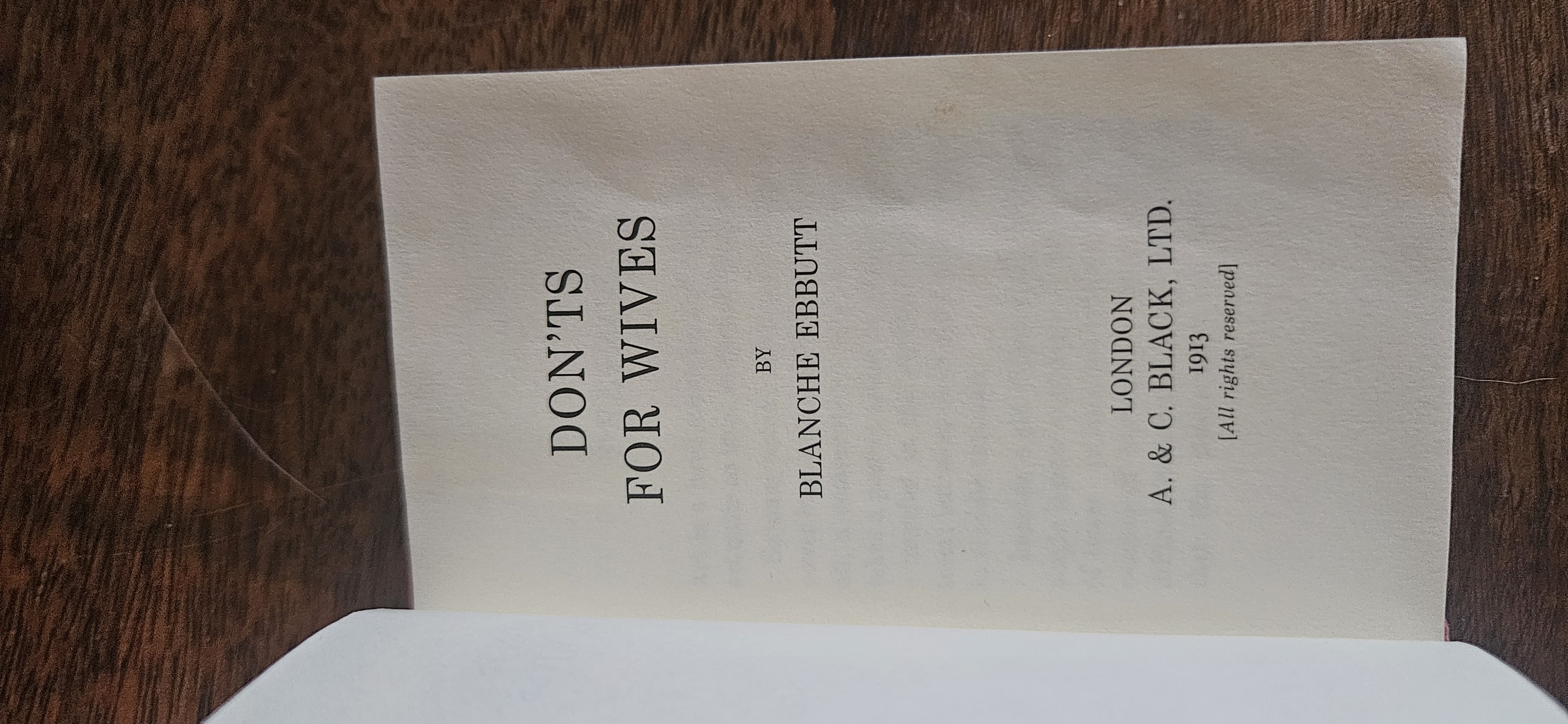 Vintage 1913 Donts miniature books