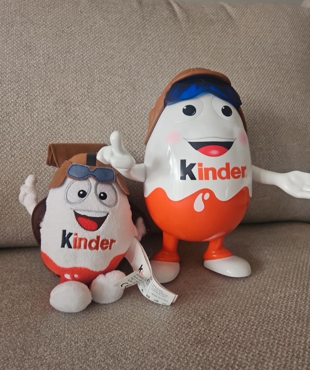 Kinder Egg promotional plush and storage egg