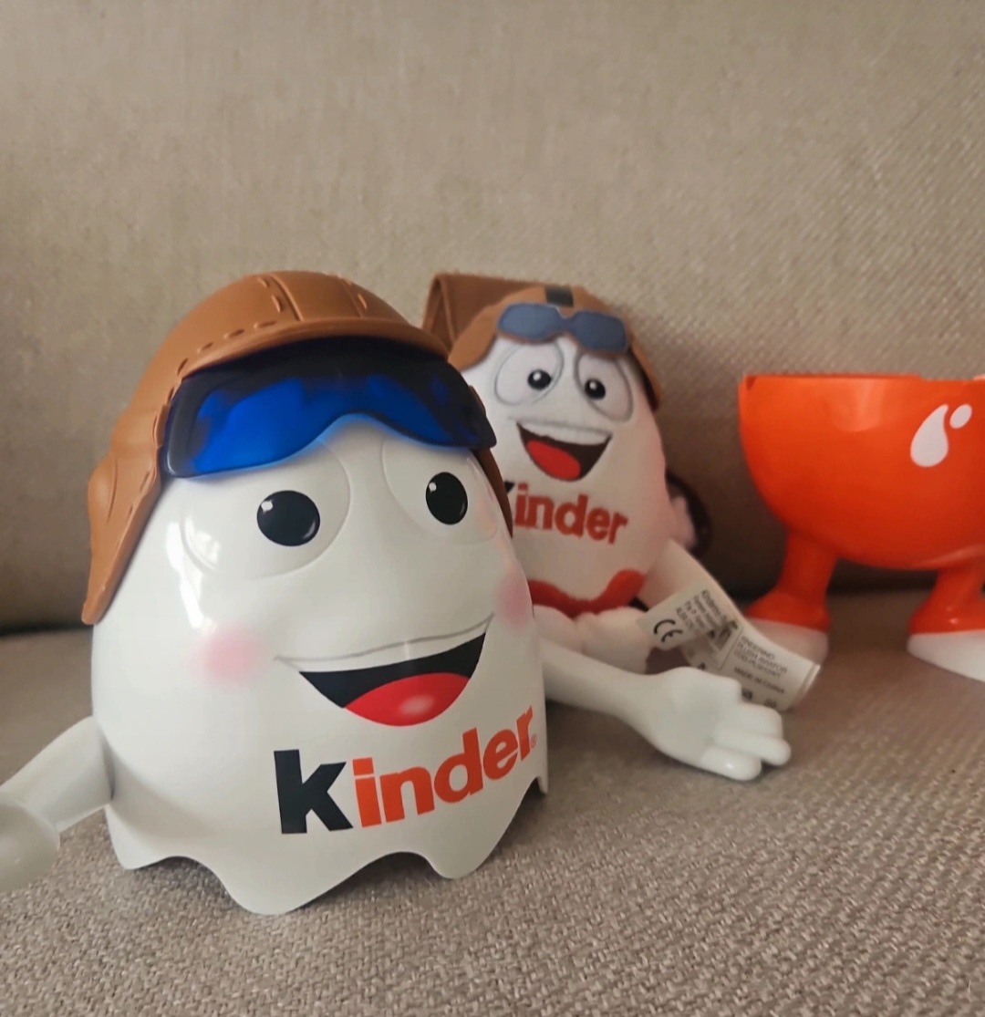 Kinder Egg promotional plush and storage egg