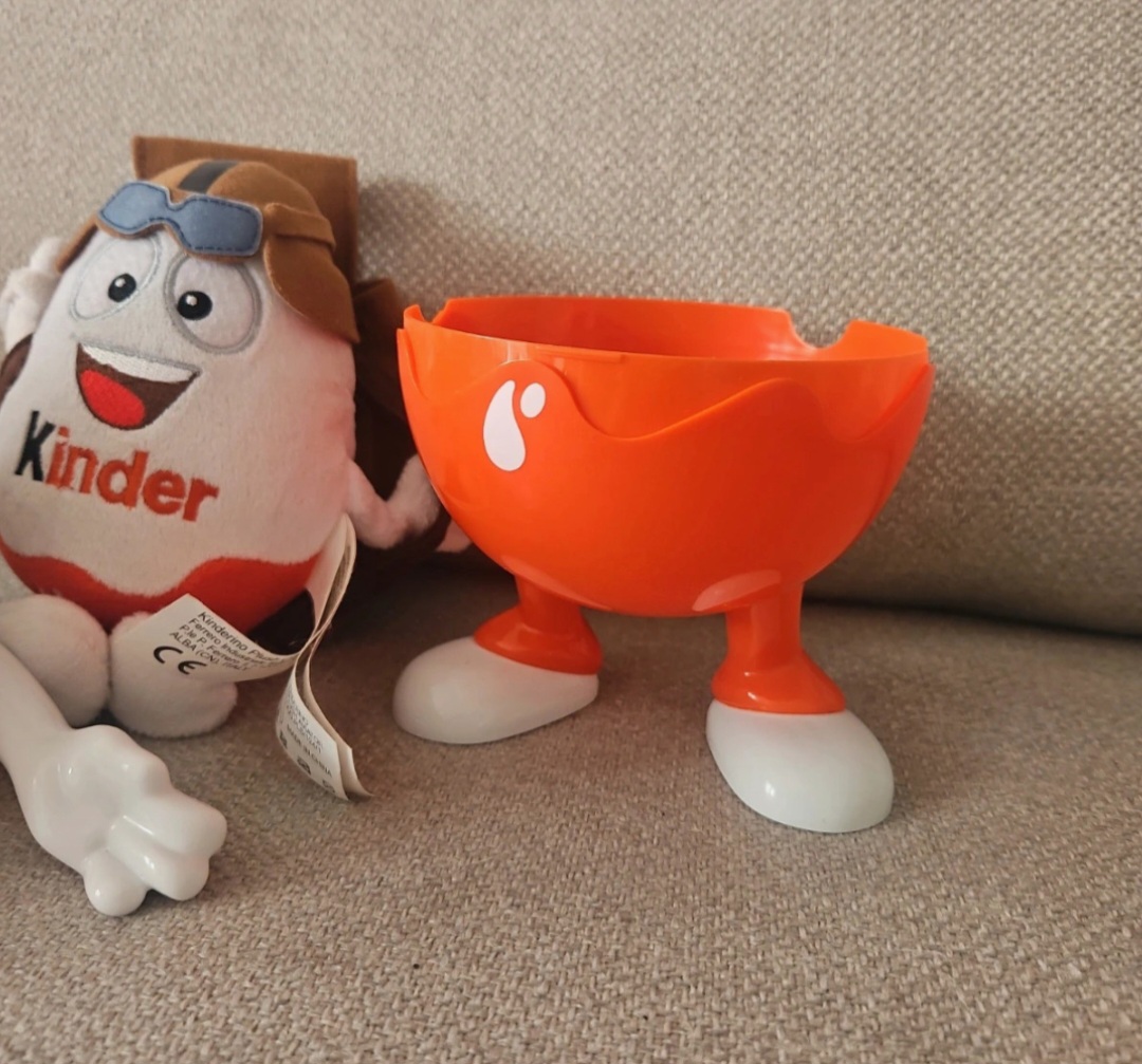 Kinder Egg promotional plush and storage egg
