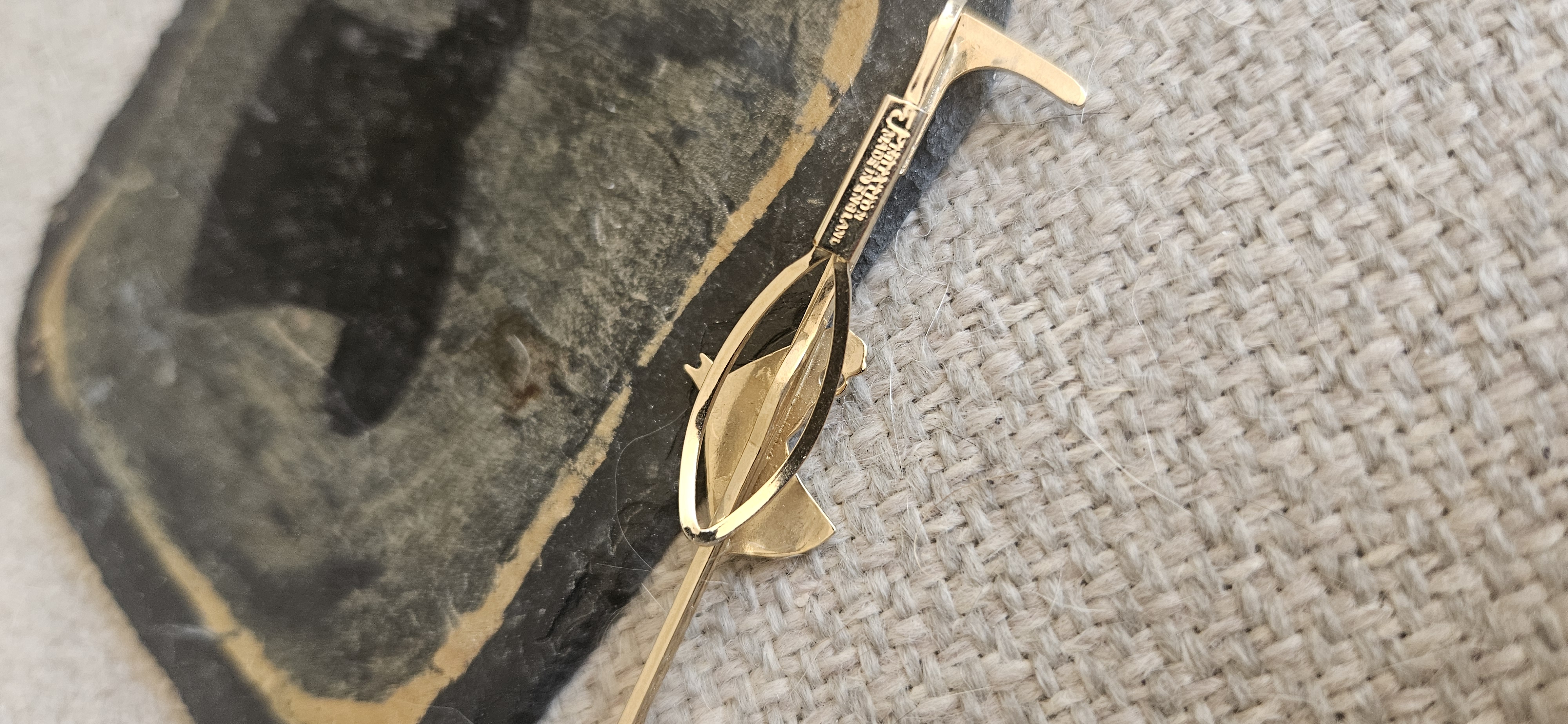 Vintage Horse and crop tie clip