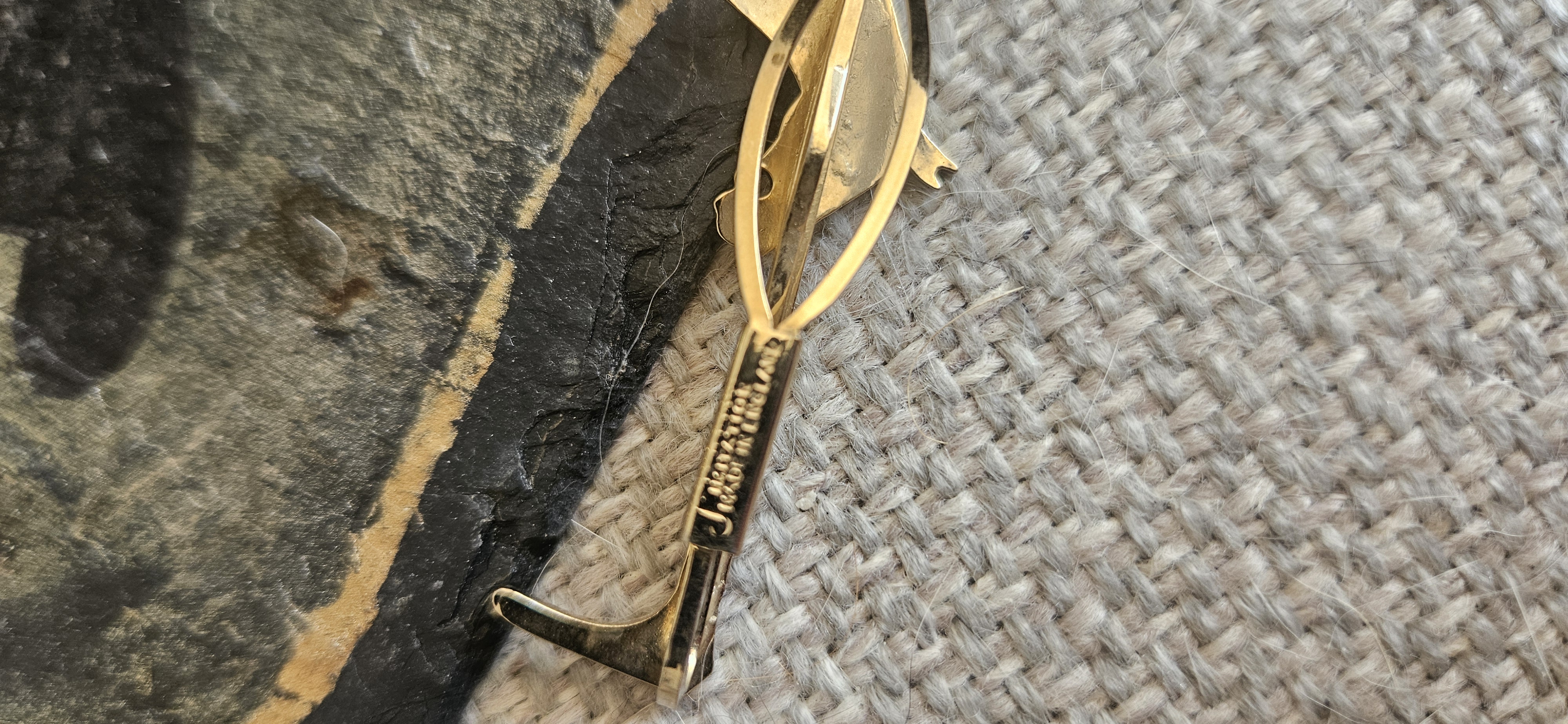 Vintage Horse and crop tie clip