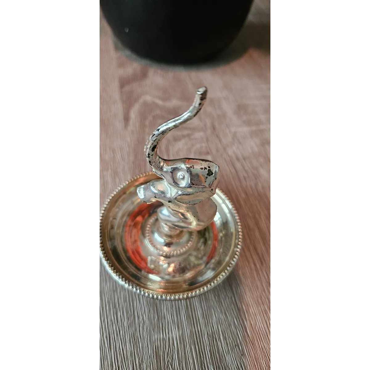 Silver plated Elephant ring holder