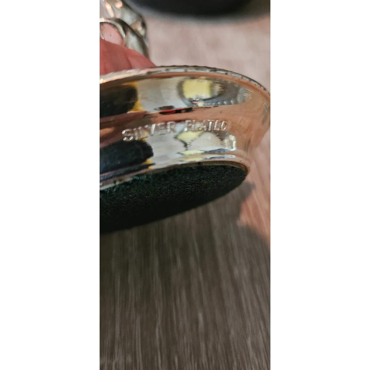 Silver plated Elephant ring holder