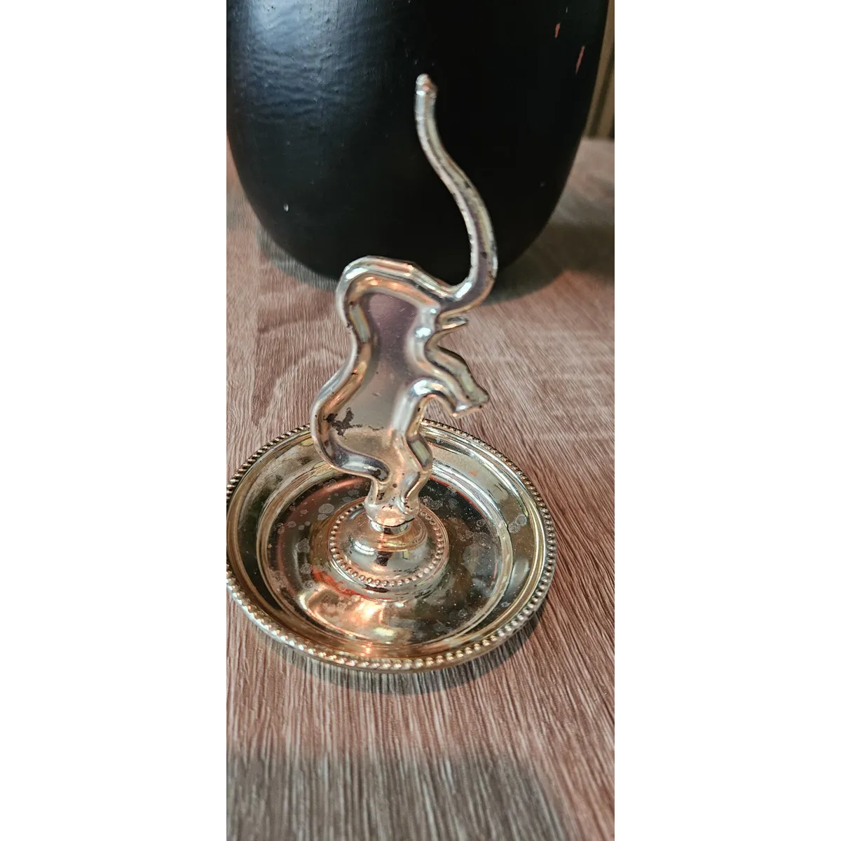 Silver plated Elephant ring holder