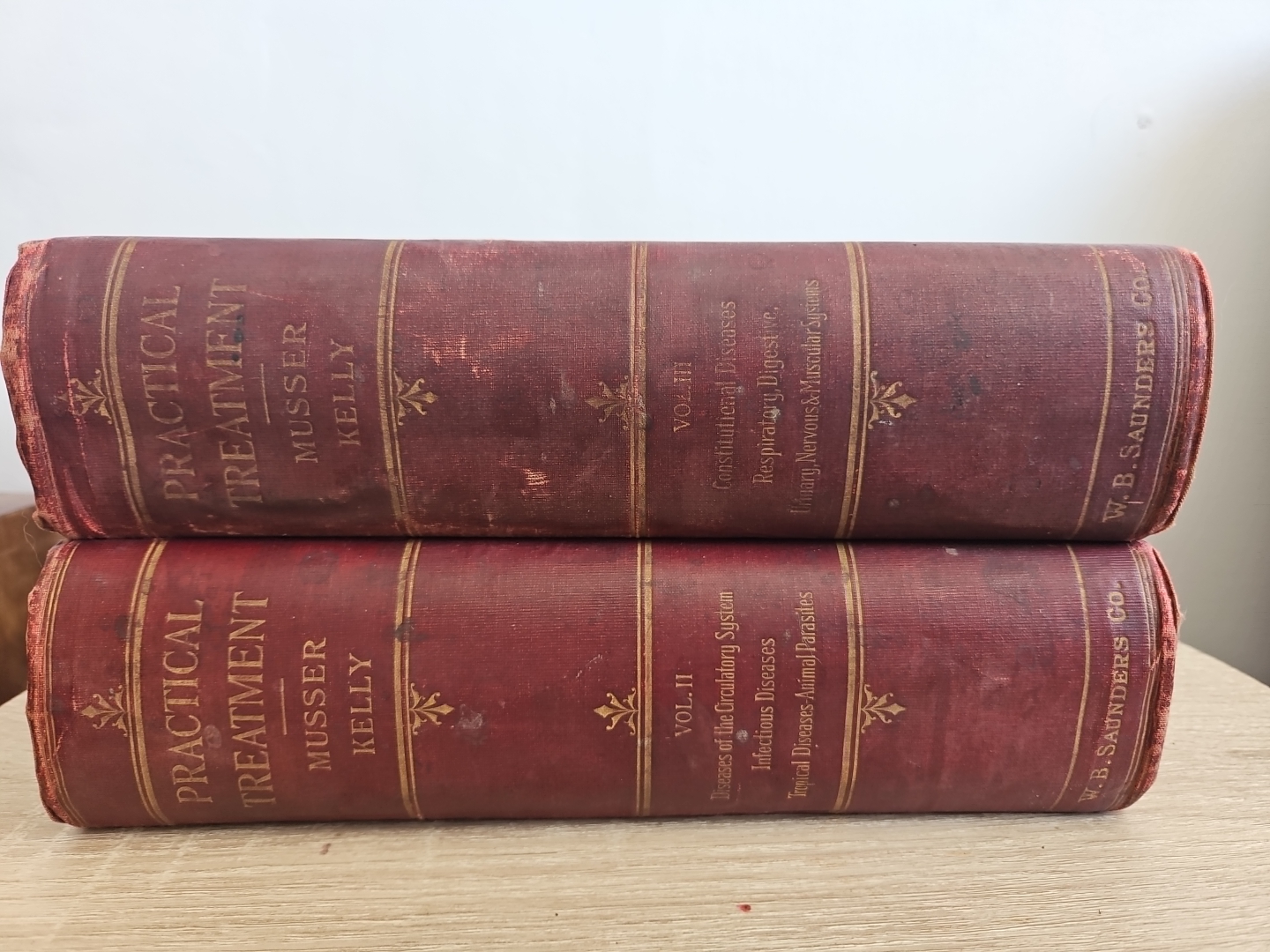 Vintage Medical books by Musser and Kelly