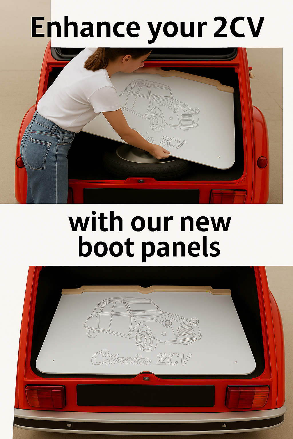 Citroen 2CV boot panel