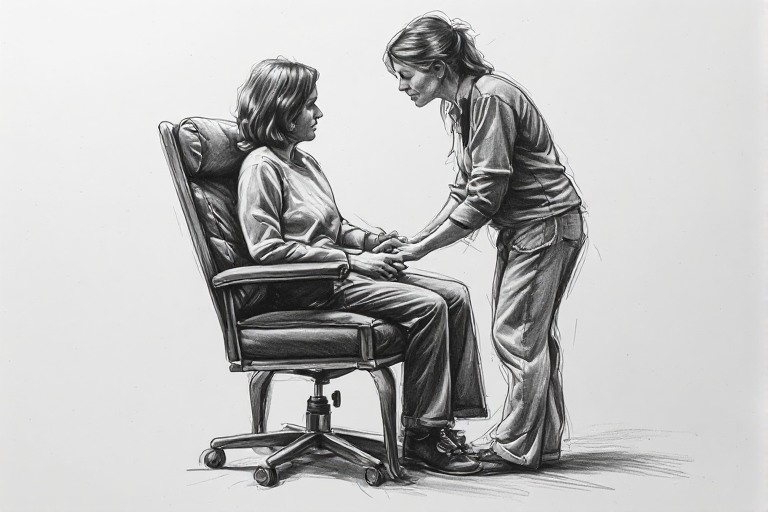 Emmett Technique on a chair
