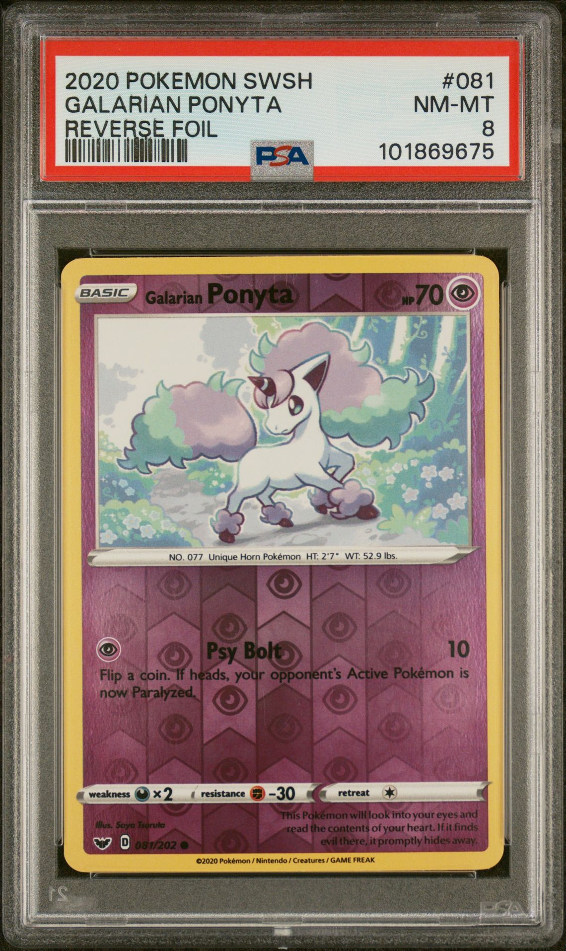 Galarian Ponyta 081/202 Sword & Shield Reverse Foil