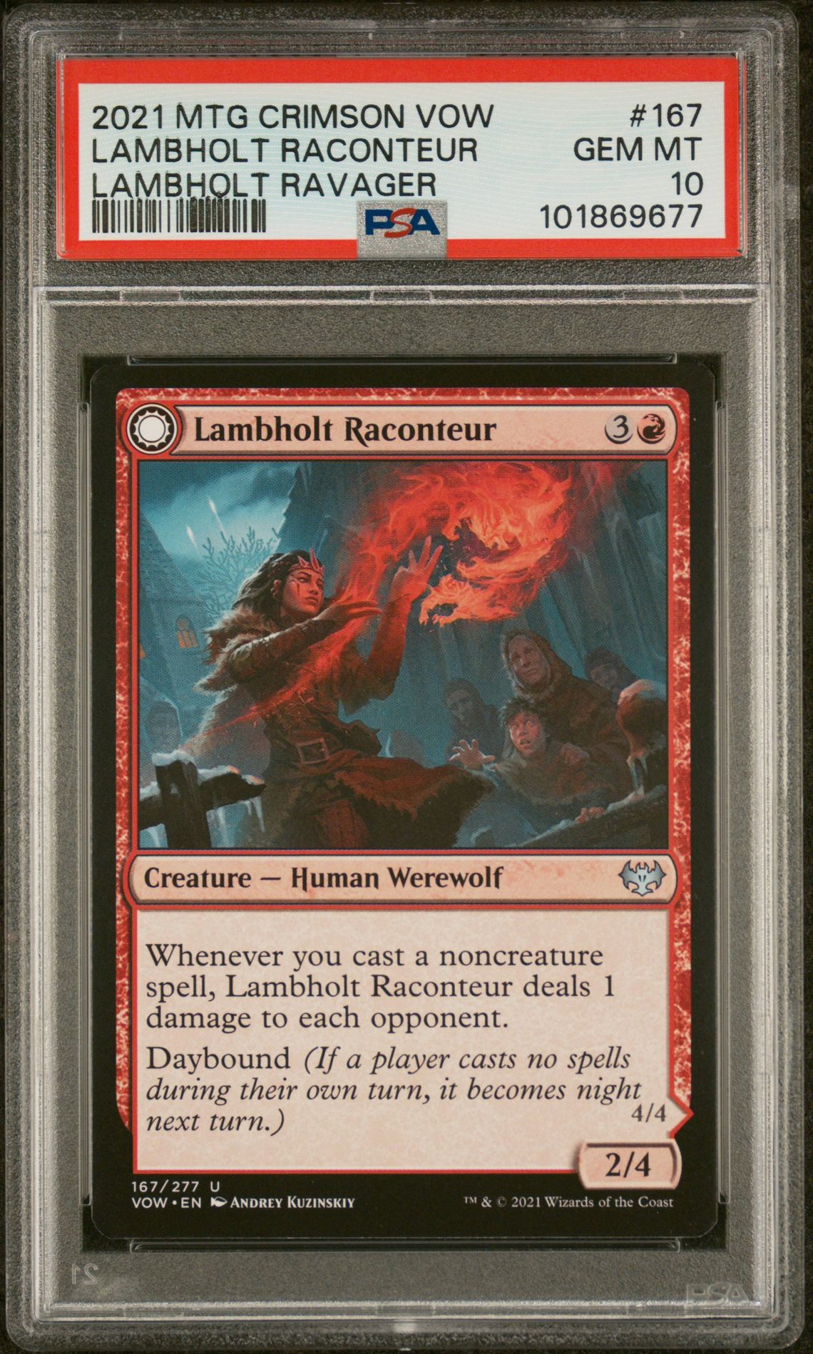 2021 Magic The Gathering Lambholt Raconteur/Ravager Crimson Vow