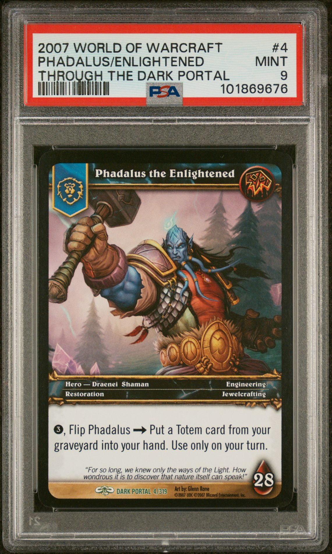 2007 World Of Warcraft Phadalus the Enlightened Through the Dark Portal