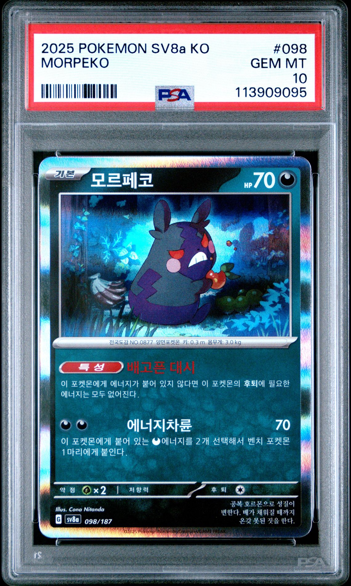 Morpeko 098/187 Terastal Festival Korean