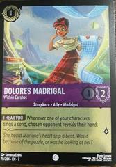 Dolores Madrigal - Within Earshot Foil 78/204 Disney Lorcana Archazia's Island