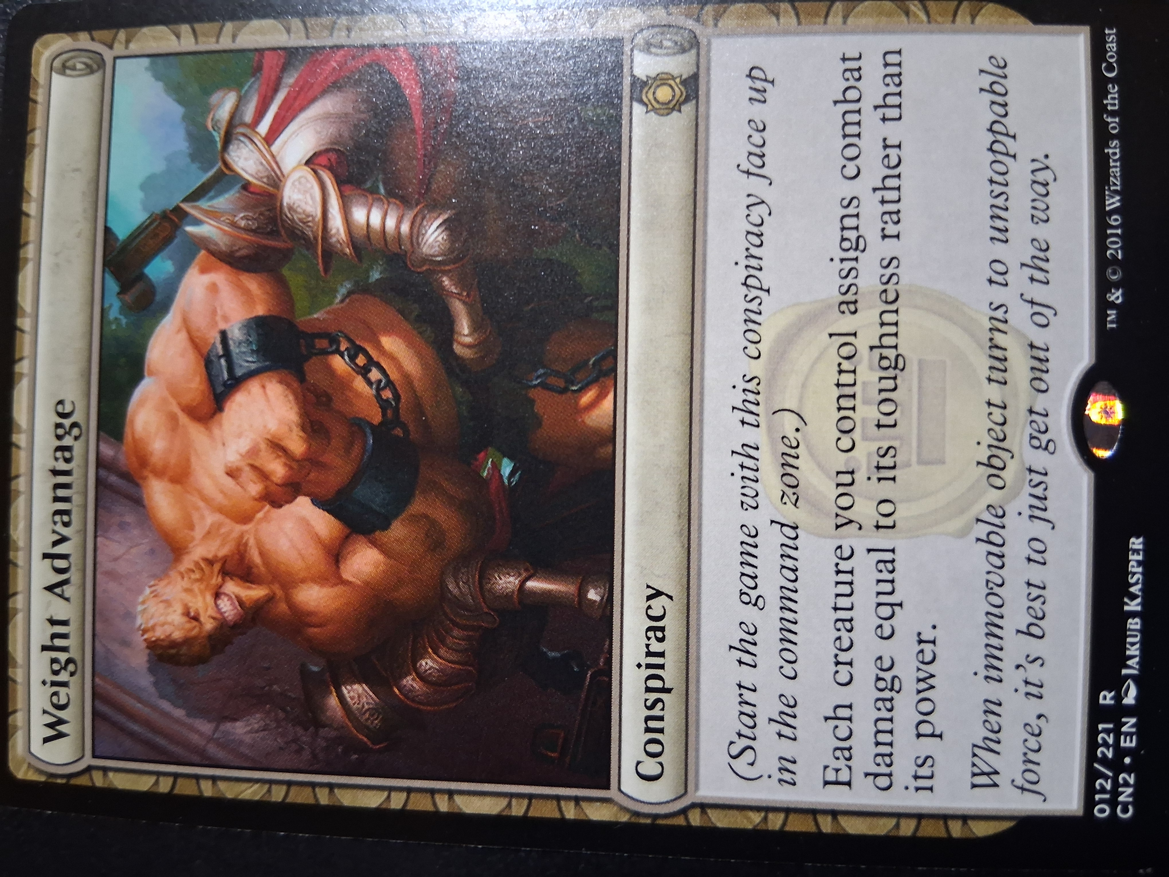 Weight Advantage 12 Conspiracy Take the Crown