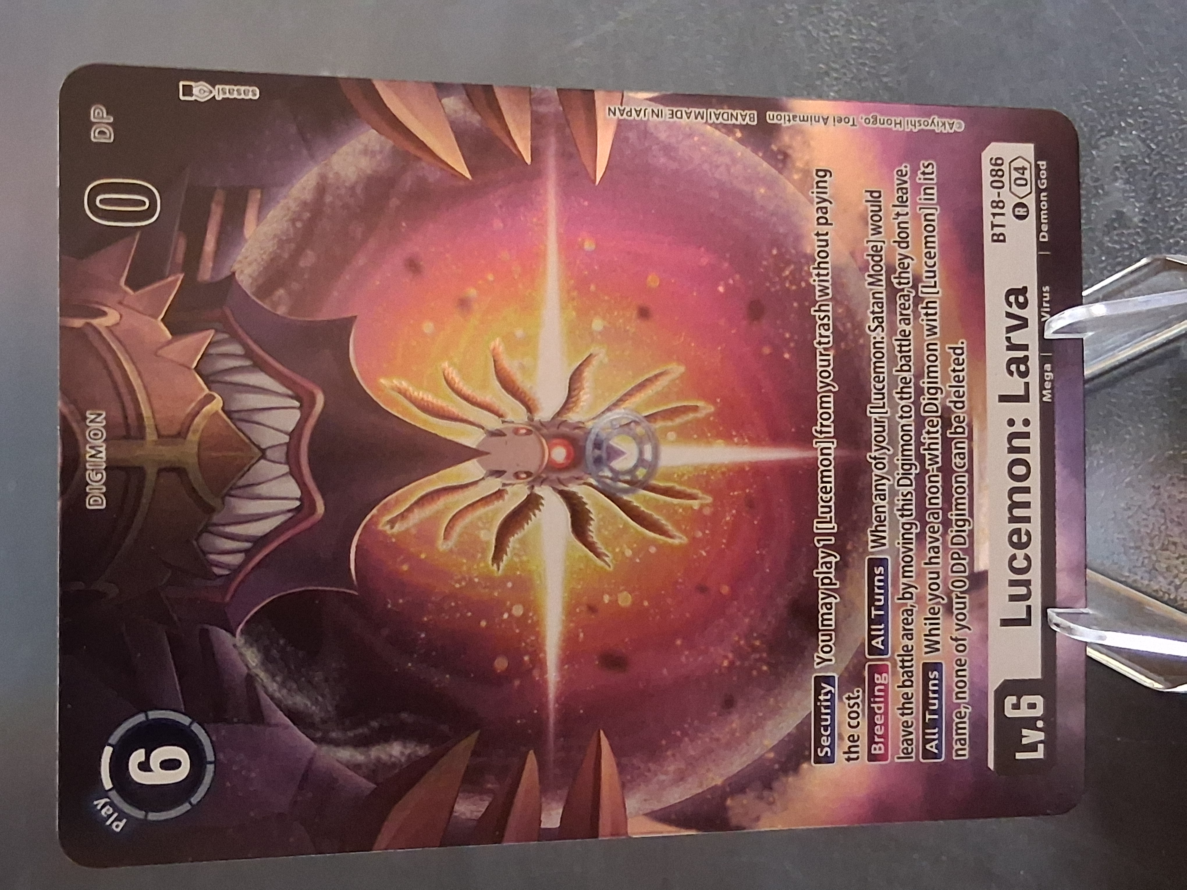 Lucemon: Larva Foil BT18-086 Digimon Xros Evolution