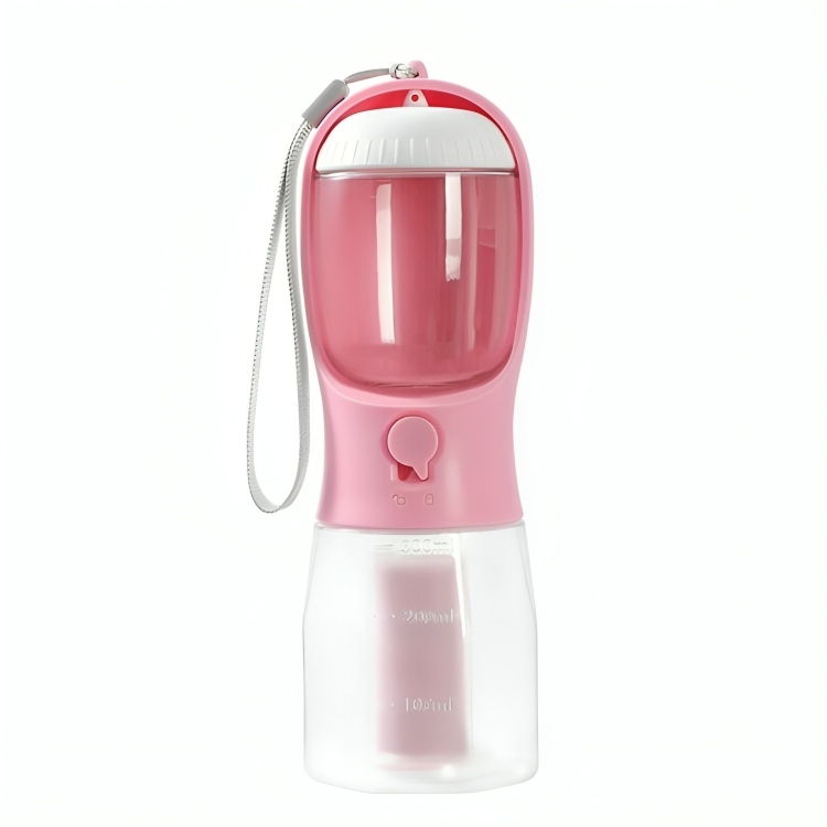 3-in-1 Portable Dog Water Bottle: Food & Waste Bag With Compartment