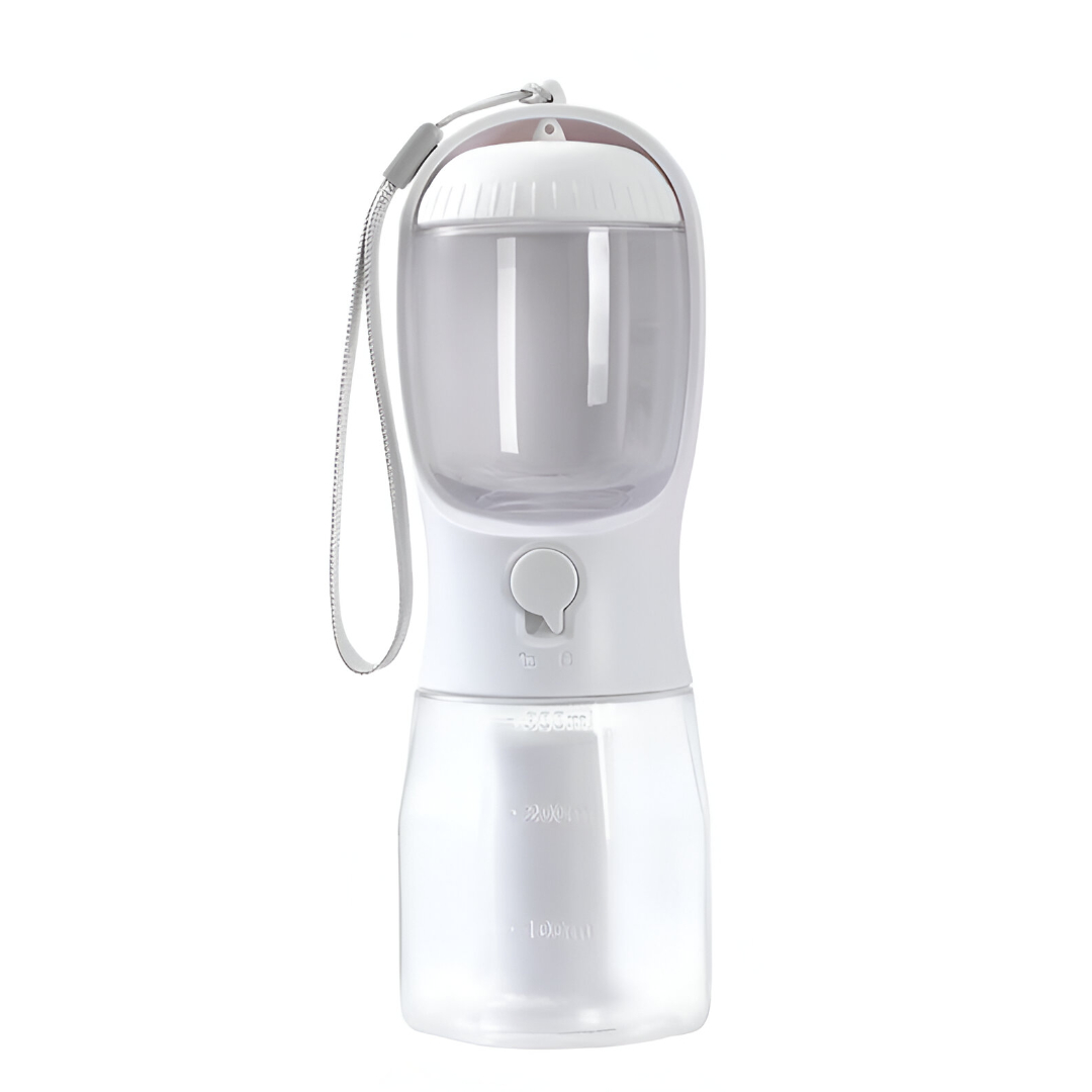 3-in-1 Portable Dog Water Bottle: Food & Waste Bag With Compartment